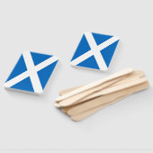 Set van hand fan met vlag van Schotland, UK Handwaaier (Niet-gemonteerd)