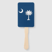 Set van hand fan met vlag van South Carolina, Vere Handwaaier (Voorkant)