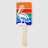 Set van hand fans met vlag van St. Petersburg Handwaaier (Voorkant)