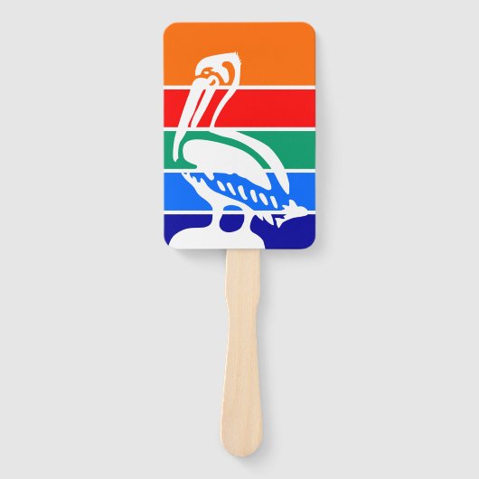 Set van hand fans met vlag van St. Petersburg Handwaaier (Voorkant)