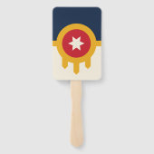 Set van hand fans met vlag van Tulsa, Oklahoma Handwaaier (Achterkant)