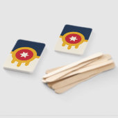 Set van hand fans met vlag van Tulsa, Oklahoma Handwaaier (Niet-gemonteerd)