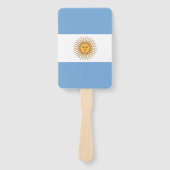 Set van hand ventilator met vlag van Argentinië Handwaaier (Voorkant)