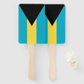 Set van hand ventilator met vlag van Bahama's Handwaaier (Voorkant en achterkant)