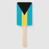 Set van hand ventilator met vlag van Bahama's Handwaaier (Achterkant)