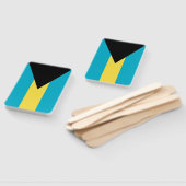 Set van hand ventilator met vlag van Bahama's Handwaaier (Niet-gemonteerd)