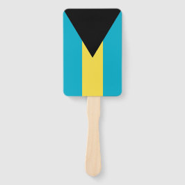 Set van hand ventilator met vlag van Bahama's Handwaaier
