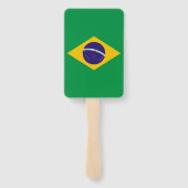 Set van hand ventilator met vlag van Brazilië Handwaaier (Achterkant)