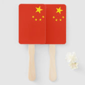 Set van hand ventilator met vlag van China Handwaaier (Voorkant en achterkant)