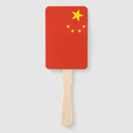 Set van hand ventilator met vlag van China Handwaaier