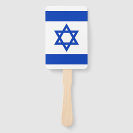 Set van hand ventilator met vlag van Israël Handwaaier