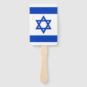 Set van hand ventilator met vlag van Israël Handwaaier