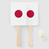 Set van hand ventilator met vlag van Japan Handwaaier (Voorkant en achterkant)