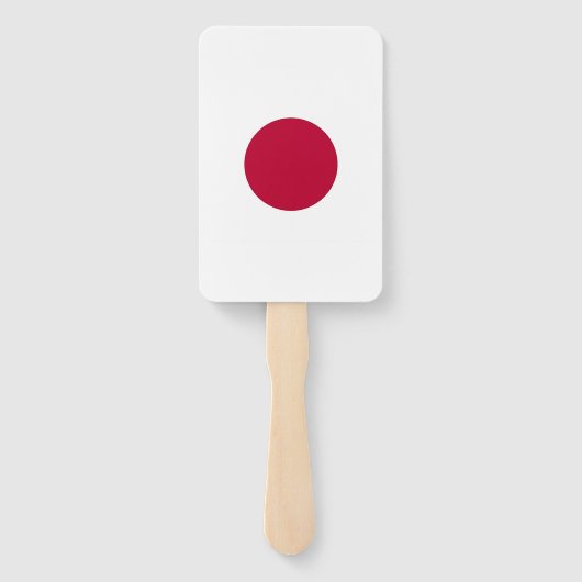 Set van hand ventilator met vlag van Japan Handwaaier (Achterkant)