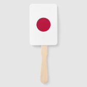 Set van hand ventilator met vlag van Japan Handwaaier (Voorkant)