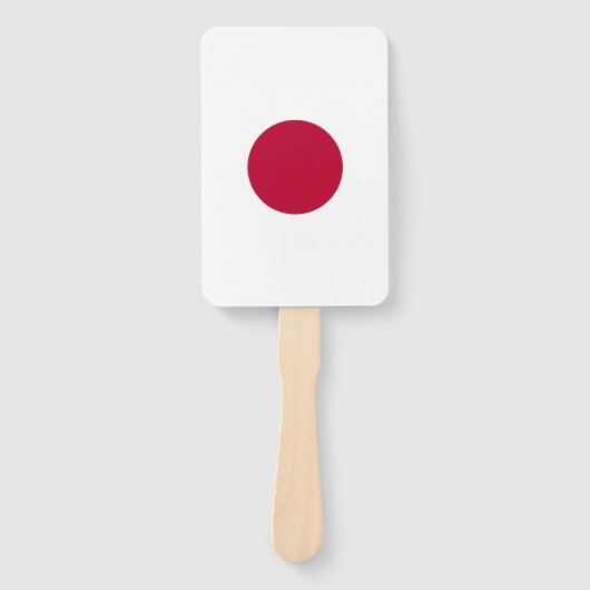 Set van hand ventilator met vlag van Japan Handwaaier (Voorkant)