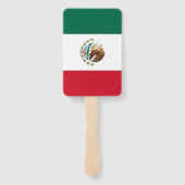 Set van hand ventilator met vlag van Mexico Handwaaier (Achterkant)