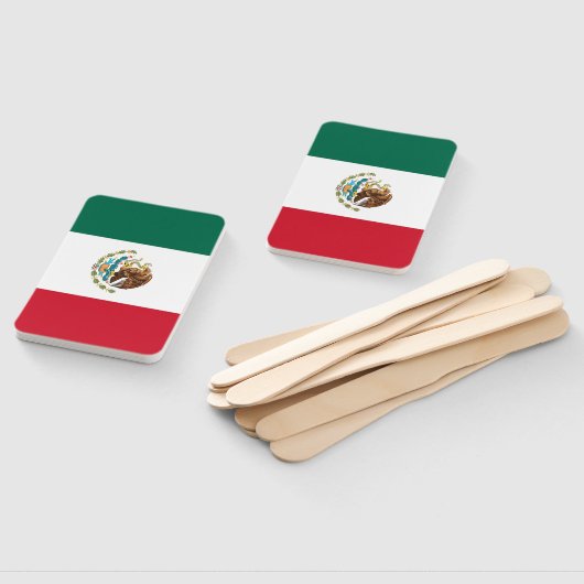 Set van hand ventilator met vlag van Mexico Handwaaier (Niet-gemonteerd)