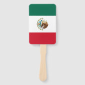 Set van hand ventilator met vlag van Mexico Handwaaier (Voorkant)
