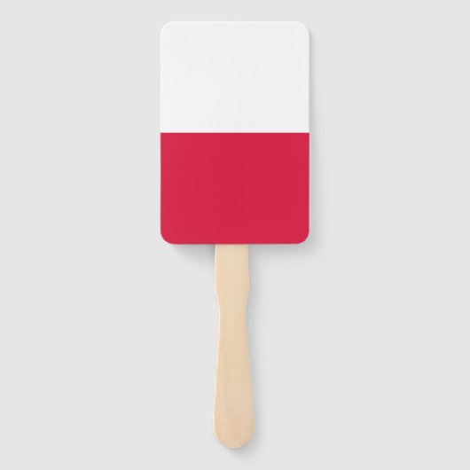 Set van hand ventilator met vlag van Polen Handwaaier (Achterkant)