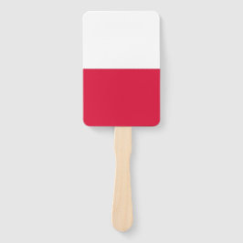 Set van hand ventilator met vlag van Polen Handwaaier