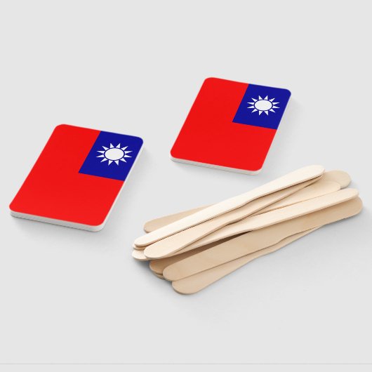 Set van hand ventilator met vlag van Taiwan Handwaaier (Niet-gemonteerd)