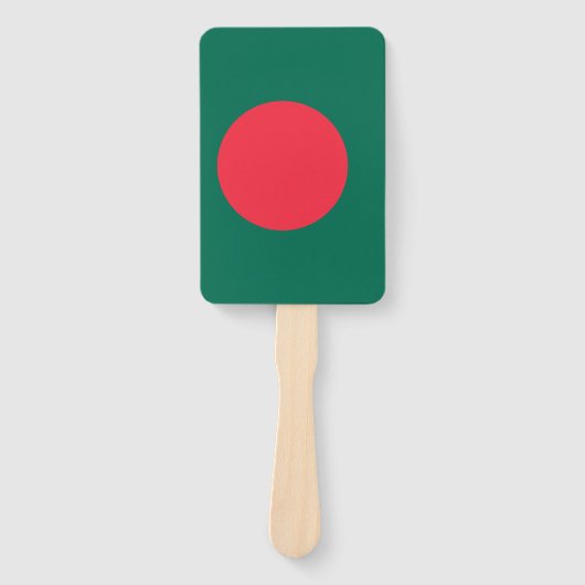 Set van handventilator met vlag van Bangladesh Handwaaier (Voorkant)