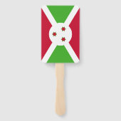 Set van handventilator met vlag van Burundi Handwaaier (Achterkant)