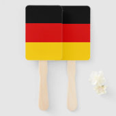 Set van handventilator met vlag van Duitsland Handwaaier (Voorkant en achterkant)