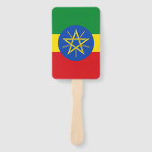Set van handventilator met vlag van Ethiopië Handwaaier (Voorkant)