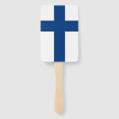 Set van handventilator met vlag van Finland Handwaaier (Achterkant)