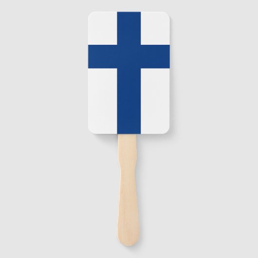 Set van handventilator met vlag van Finland Handwaaier (Achterkant)
