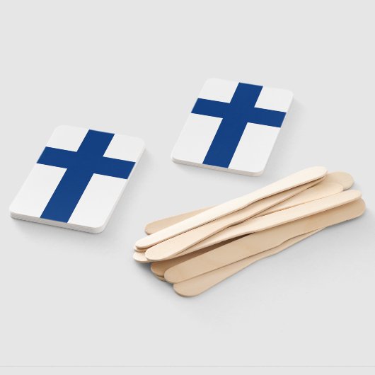Set van handventilator met vlag van Finland Handwaaier (Niet-gemonteerd)