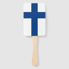 Set van handventilator met vlag van Finland Handwaaier