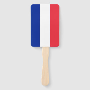 Set van handventilator met vlag van Frankrijk Handwaaier