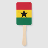 Set van handventilator met vlag van Ghana Handwaaier (Voorkant)