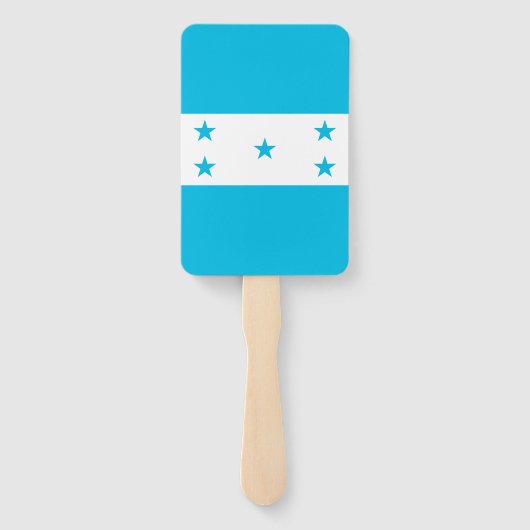 Set van handventilator met vlag van Honduras Handwaaier (Achterkant)