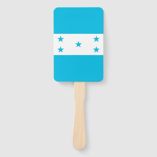 Set van handventilator met vlag van Honduras Handwaaier (Voorkant)