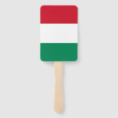 Set van handventilator met vlag van Hongarije Handwaaier (Achterkant)