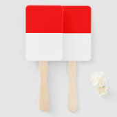 Set van handventilator met vlag van Indonesië Handwaaier (Voorkant en achterkant)