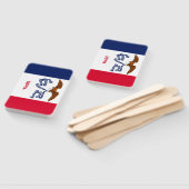 Set van handventilator met vlag van Iowa State, VS Handwaaier (Niet-gemonteerd)