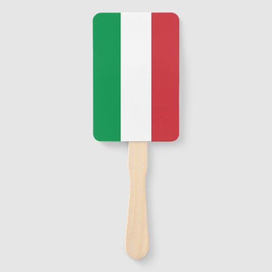 Set van handventilator met vlag van Italië Handwaaier (Voorkant)