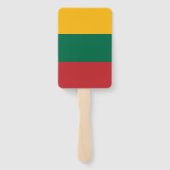 Set van handventilator met vlag van Litouwen Handwaaier (Achterkant)