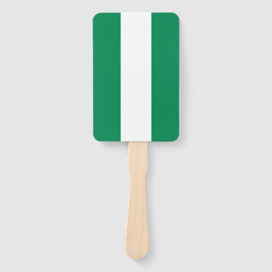 Set van handventilator met vlag van Nigeria Handwaaier (Voorkant)