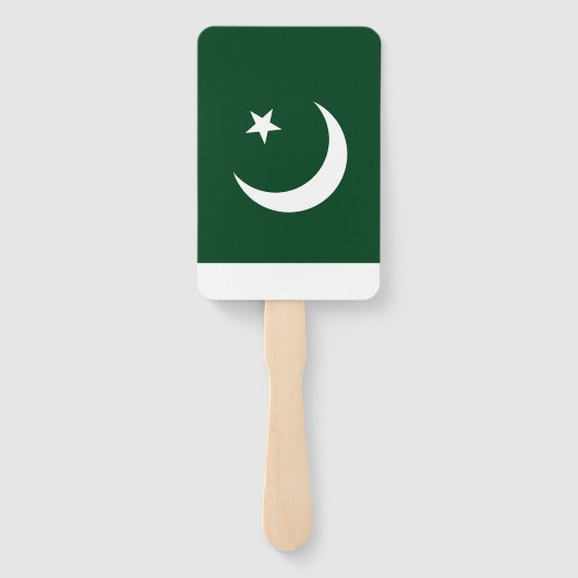 Set van handventilator met vlag van Pakistan Handwaaier (Achterkant)