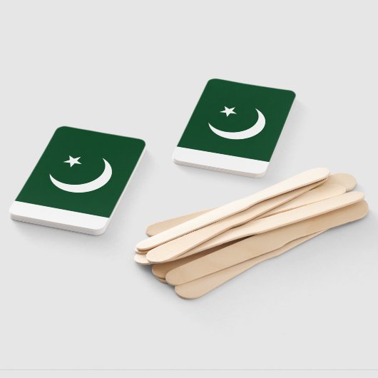 Set van handventilator met vlag van Pakistan Handwaaier (Niet-gemonteerd)