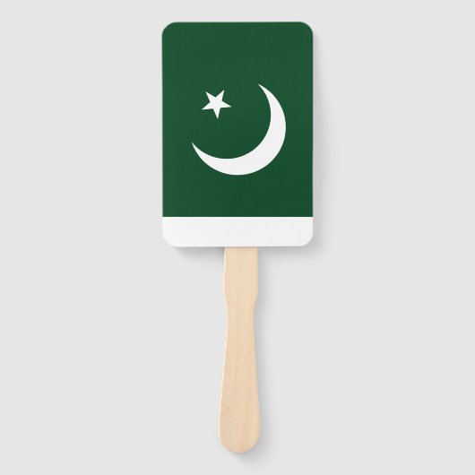 Set van handventilator met vlag van Pakistan Handwaaier (Voorkant)