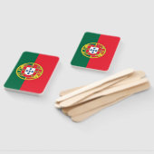Set van handventilator met vlag van Portugal Handwaaier (Niet-gemonteerd)