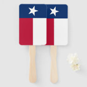 Set van handventilator met vlag van Texas, VS Handwaaier (Voorkant en achterkant)