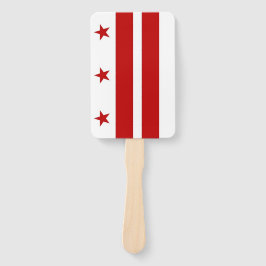 Set van handventilator met vlag van Washington DC, Handwaaier